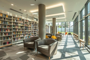 System wentylacyjny w nowoczesnej bibliotece