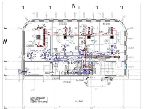 plan instalacji na parterze